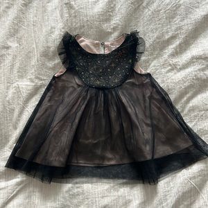 Girls 2T Tahoe and black tulle dress